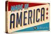 Vintage Design -  Made In America-Real Callahan-Stretched Canvas