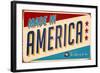 Vintage Design -  Made In America-Real Callahan-Framed Art Print