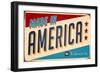 Vintage Design -  Made In America-Real Callahan-Framed Art Print