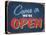 Vintage Design -  Open-Real Callahan-Stretched Canvas