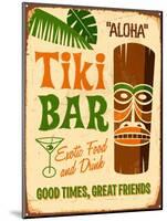 Vintage Design -  Tiki Bar-Real Callahan-Mounted Art Print