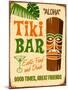 Vintage Design -  Tiki Bar-Real Callahan-Mounted Art Print