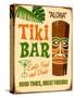 Vintage Design -  Tiki Bar-Real Callahan-Stretched Canvas