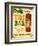 Vintage Design -  Tiki Bar-Real Callahan-Framed Art Print