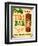 Vintage Design -  Tiki Bar-Real Callahan-Framed Art Print