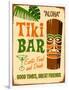 Vintage Design -  Tiki Bar-Real Callahan-Framed Art Print