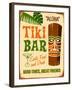 Vintage Design -  Tiki Bar-Real Callahan-Framed Art Print