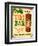 Vintage Design -  Tiki Bar-Real Callahan-Framed Art Print