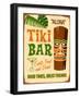 Vintage Design -  Tiki Bar-Real Callahan-Framed Art Print