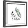 Vintage Designer Shoes-Sunflowerman-Framed Premium Giclee Print
