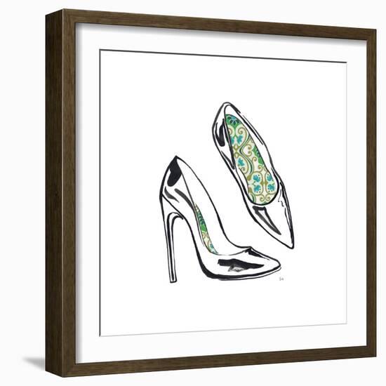 Vintage Designer Shoes-Sunflowerman-Framed Premium Giclee Print