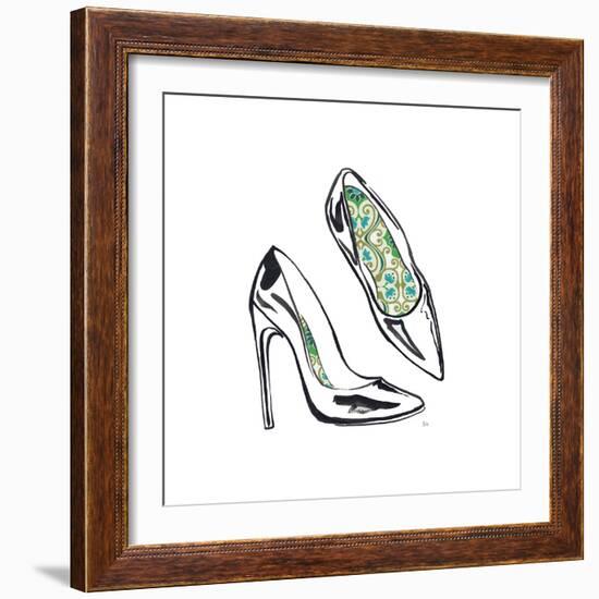 Vintage Designer Shoes-Sunflowerman-Framed Premium Giclee Print