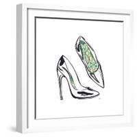 Vintage Designer Shoes-Sunflowerman-Framed Premium Giclee Print