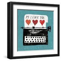 Vintage Desktop-null-Framed Art Print