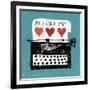 Vintage Desktop-null-Framed Art Print