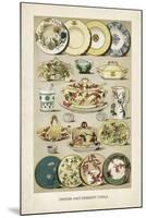 Vintage Dinner China-The Vintage Collection-Mounted Giclee Print