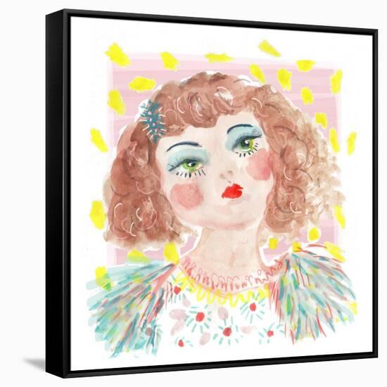 Vintage Doll 2, 2014-Jo Chambers-Framed Stretched Canvas