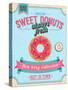 Vintage Donuts Poster-avean-Stretched Canvas