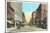 Vintage Downtown Baltimore-null-Mounted Art Print