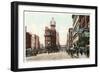 Vintage Downtown Kansas City-null-Framed Art Print