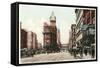 Vintage Downtown Kansas City-null-Framed Stretched Canvas