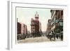 Vintage Downtown Kansas City-null-Framed Art Print