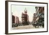 Vintage Downtown Kansas City-null-Framed Art Print