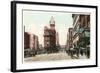 Vintage Downtown Kansas City-null-Framed Art Print