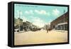 Vintage Downtown Lawton-null-Framed Stretched Canvas