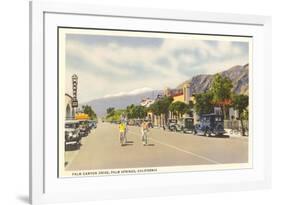 Vintage Downtown Palm Springs-null-Framed Art Print