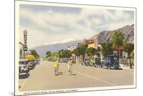 Vintage Downtown Palm Springs-null-Mounted Art Print