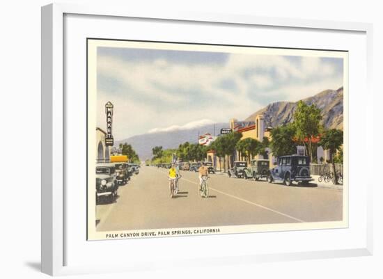 Vintage Downtown Palm Springs-null-Framed Art Print
