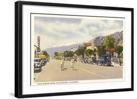 Vintage Downtown Palm Springs-null-Framed Art Print