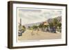 Vintage Downtown Palm Springs-null-Framed Premium Giclee Print