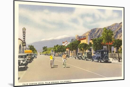 Vintage Downtown Palm Springs-null-Mounted Premium Giclee Print