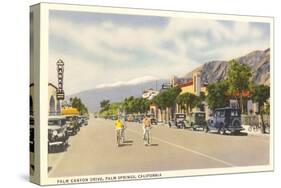 Vintage Downtown Palm Springs-null-Stretched Canvas