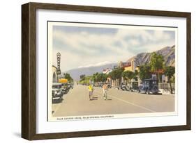 Vintage Downtown Palm Springs-null-Framed Art Print