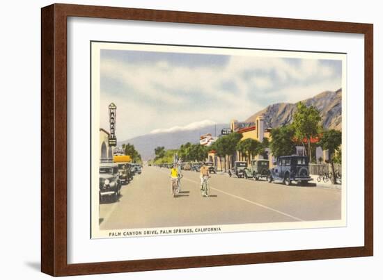 Vintage Downtown Palm Springs-null-Framed Art Print