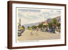 Vintage Downtown Palm Springs-null-Framed Art Print