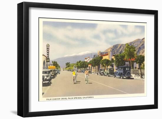 Vintage Downtown Palm Springs-null-Framed Art Print