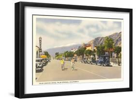 Vintage Downtown Palm Springs-null-Framed Art Print