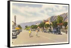 Vintage Downtown Palm Springs-null-Framed Stretched Canvas