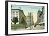 Vintage Downtown Portland, Oregon-null-Framed Art Print