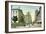 Vintage Downtown Portland, Oregon-null-Framed Art Print