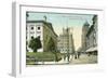 Vintage Downtown Portland, Oregon-null-Framed Art Print