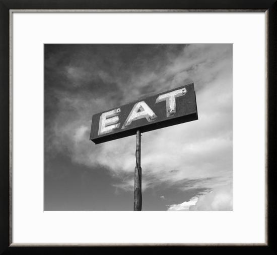 Vintage "Eat" Restaurant Sign-Aaron Horowitz-Framed Photographic Print