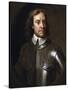 Vintage English History Painting of Lord Protector Oliver Cromwell-Stocktrek Images-Stretched Canvas