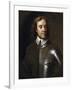 Vintage English History Painting of Lord Protector Oliver Cromwell-Stocktrek Images-Framed Art Print