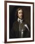 Vintage English History Painting of Lord Protector Oliver Cromwell-Stocktrek Images-Framed Art Print