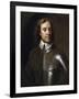 Vintage English History Painting of Lord Protector Oliver Cromwell-Stocktrek Images-Framed Art Print